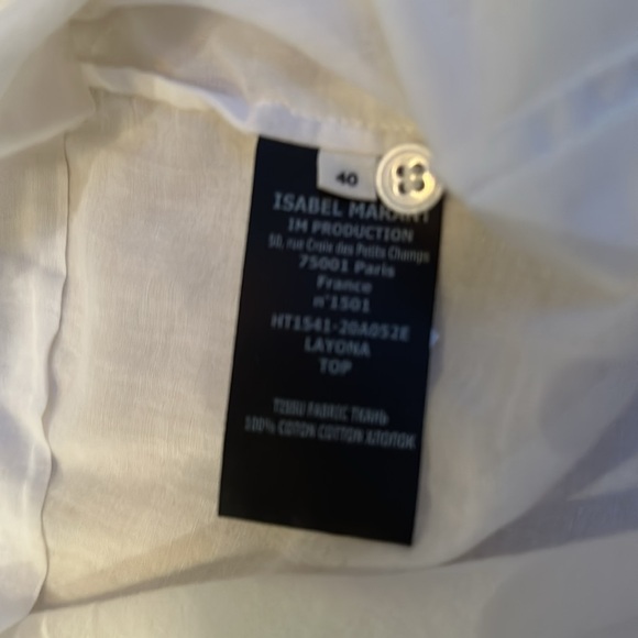 Isabel Marant White Blouse - Picture 3 of 4
